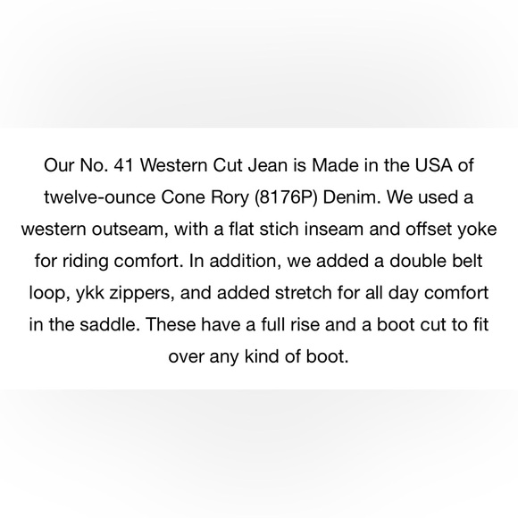 Smith+Rogue•Cone Rory Denim No.41 Western Cut Jeans - Picture 9 of 12